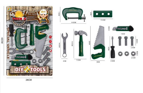 Іграшка Набір Будівельника, TOOLS 13 предметів у наборі (42*28)см №9933-В04 (96)