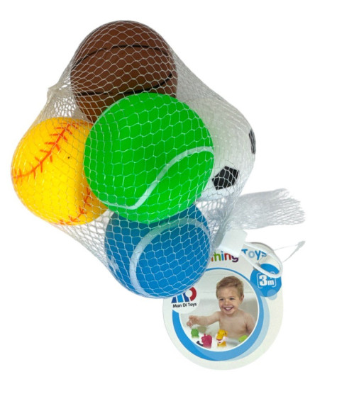 Игрушка мячики для детей с пищалкой 5 шт в наборе №MD1105 (192)