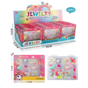 Іграшка Набір для Плетіння Jewelry 24наборів в упк (9,5*11,5)см №LD6813-1 (432) оптом купити в Knopa