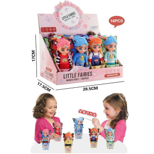 Игрушка Кукла Little Fairies силиконовые волосы тянутся,16шт в упк.(17*17,5*28,5)№LK1436A-13 (385) оптом купить в Knopa