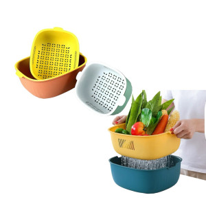 Шумівка пл. кух. для миття овочів. та фрукт. прямокут. (21.5*28*11)см №3009 (80) оптом купити в Knopa