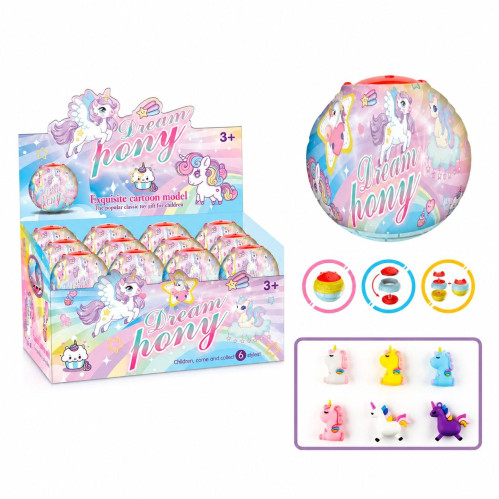 Іграшка Единоріг Яйця Сюрприз DREAM PONYв упк 24шт 6 видів (23*17*12см) №ZS.226-12 (1152)
