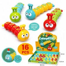 Игрушка Гусеница 15см заводная ездит (4цвета)16шт в упк (38,5*32,5*7см) №862-9 (384) Игрушка Гусеница 15см заводная ездит (4цвета)16шт в упк (38,5*32,5*7см) №862-9 (384)