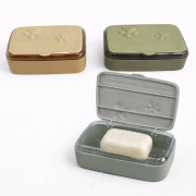 Мильниця пл. з кришкою матова у кл. 3кол. (13.5*9.5*5.5)см №2266 (200)