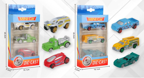 Іграшка Набір машинки MINI CAR 3шт метал. 8см (20*10*5см) №324-241 (240)