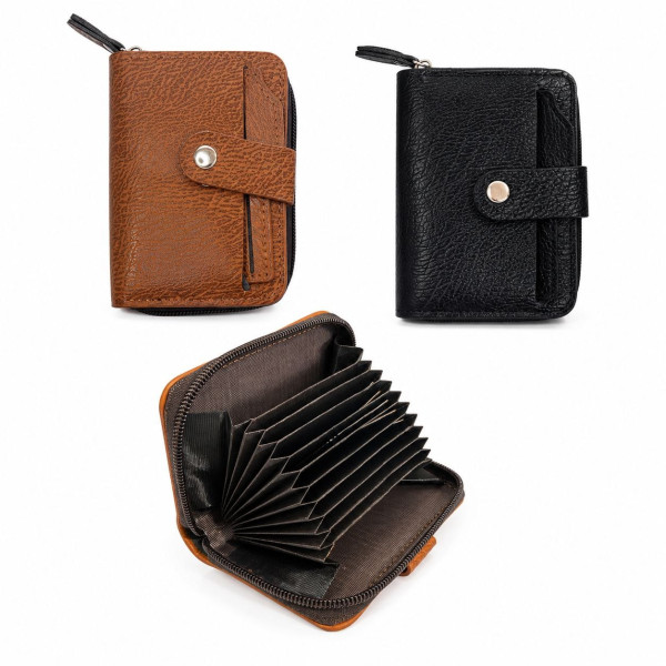Кіш. візитниця чоловіча. 1зм 1 кнопка. в кл.2кол .12шт в упак (11,5*8,5)см №JLD-9 (300)