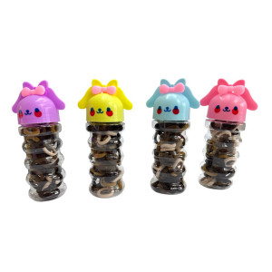Резинки для волосся дитяче. у банку. 12бан в упаковці ціна за 1 банку. №PD-1-3 (480) оптом купити в Knopa