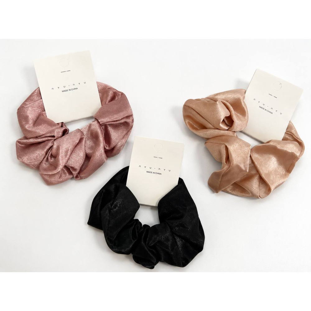 Гумка для волосся атласна в 3кол. 12шт в упаковці. №В-1-3 (1224) Гумка для волосся атласна в 3кол. 12шт в упаковці. №В-1-3 (1224)