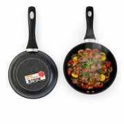 Сковорідка глиб. заліз. з пл. руч. 18см №CK-IP-18 (30)