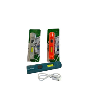 Ліхтарик кишеньковий заряджає від USB на аркуші 2кол. (2,8*2,8*13,5)см №Y-226-1+COB (240) оптом купити в Knopa