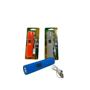Ліхтарик кишеньковий заряджає від USB на аркуші 3кол. (3*3*12,5)см №Y-261 (240) оптом купити в Knopa