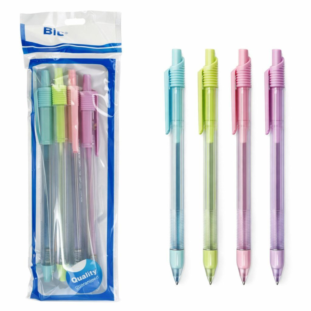 Ручка кулькова Bibaile, Cиня 0.7mm, (4шт в пакет) №BBL-043-4 (576) Ручка кулькова Bibaile, Cиня 0.7mm, (4шт в пакет) №BBL-043-4 (576)