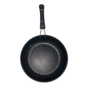Сковорідка метал. чорн. кол. з точками (19.5*36)см в кл. № JLB-43 (60) оптом купити в Knopa