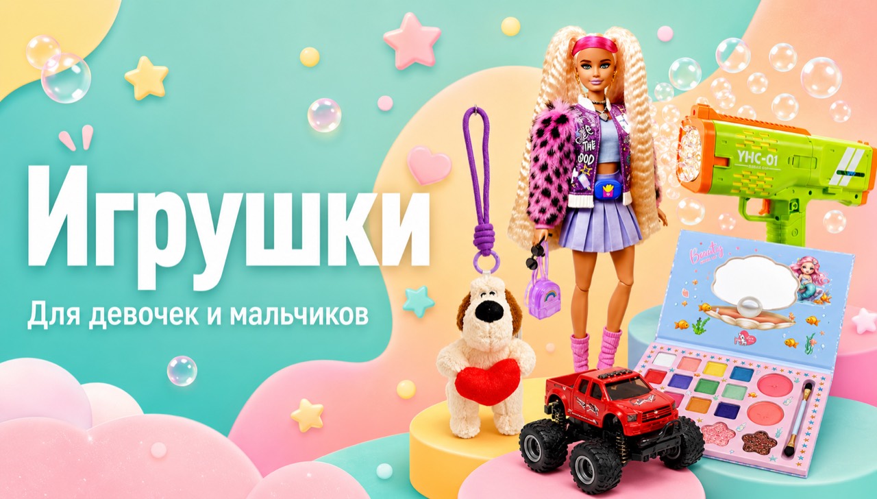 Игрушки для девочек и мальчиков