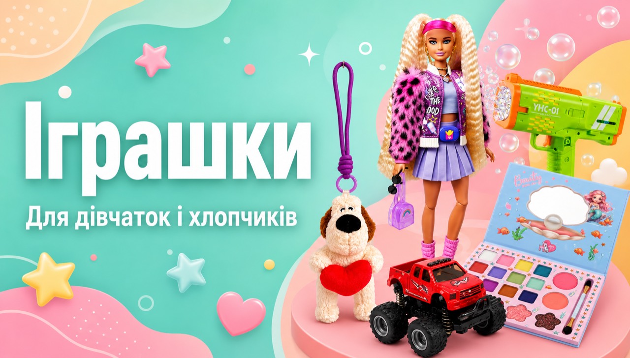 Іграшки для дівчаток і хлопчиків